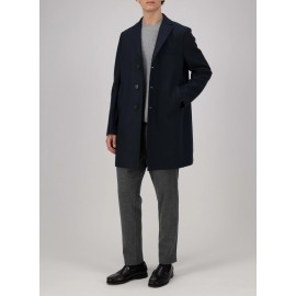 BOXY COAT Pressed Wool Men...