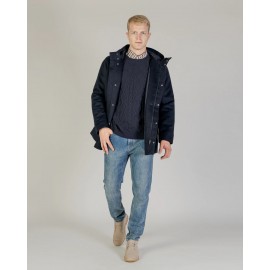 WOOL HOODED ACTIVE COAT...